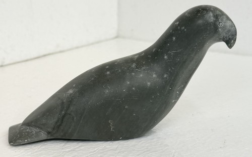 Carved figurine inuit bird - figurine,
