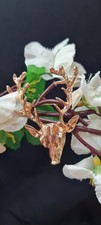 Beautiful Gold Tone Stag's