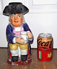 Vintage Large-size Staffordshire Toby Jug ~ With Hat Lid ~ Made in England