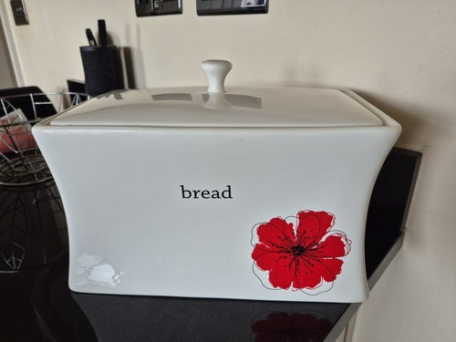Poppy bread crock bin - poppy,
