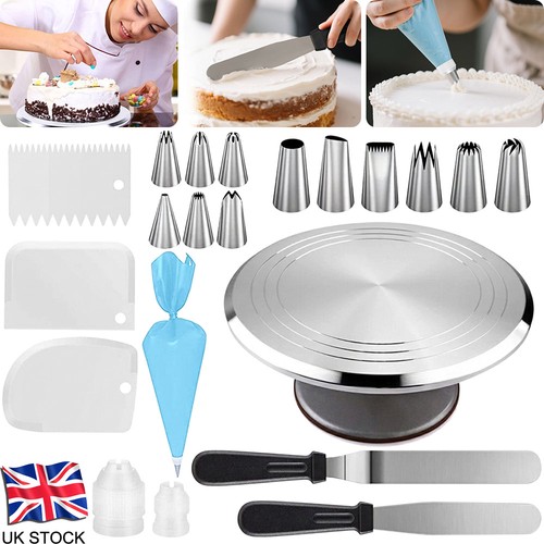 12in cake turntable aluminum - 12in,