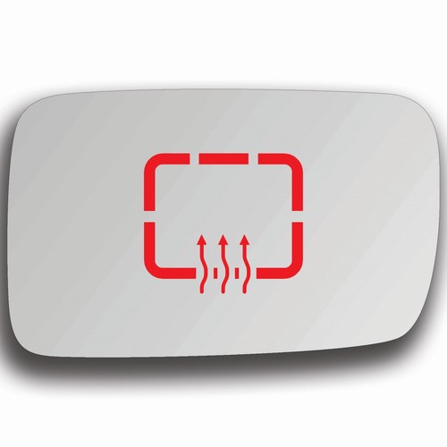 Mirror glass right heated - glass, for
