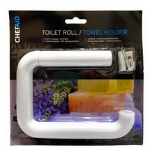 WHITE Toilet Roll Holder