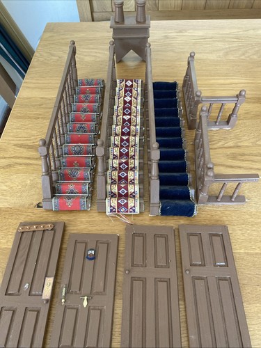 Dolls house stairs - house, doors