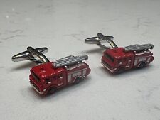 Fireman Fire Truck Cufflinks First Responder Accessories Perfect for Firefighter