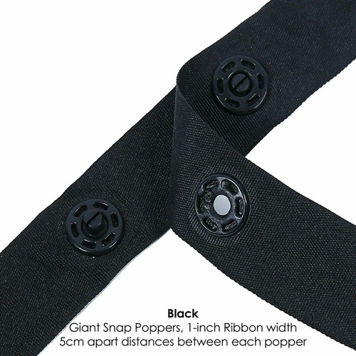 Large snap popper tape - popper, fasten