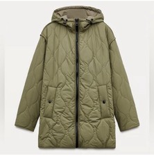 ZARA HOODED PUFFER JACKET