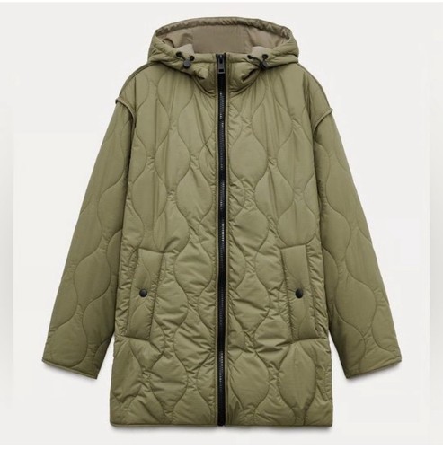 Zara hooded puffer jacket - puffer,