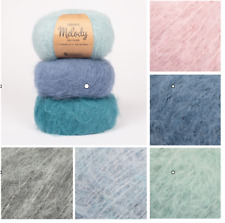 DROPS MELODY - Chunky Yarn - Luxurious Merino Wool & Brushed Alpaca Natural 50gr