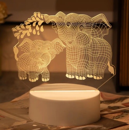 Elephant illusion desk - 3d,