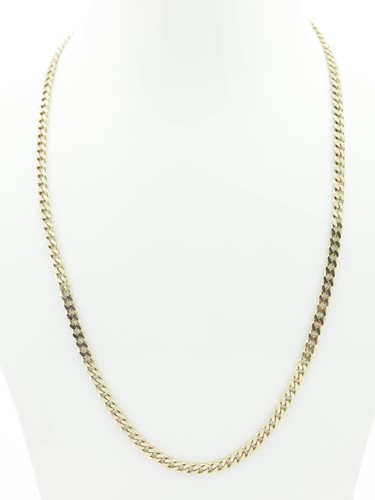 Gold curb link chain 9ct - link,