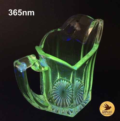 Vintage pressed glass milk - , jug