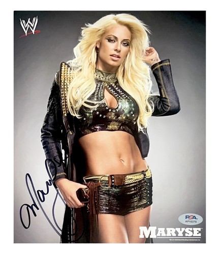 Wwe maryse signed 8x10 - wwe,