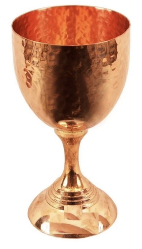 Hammered flute design - hammered, copper