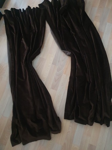 Chocolate brown velvet velour - chocolate,