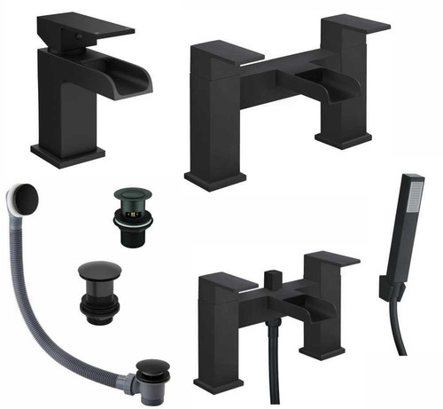 Waterfall bathroom taps - waterfall,