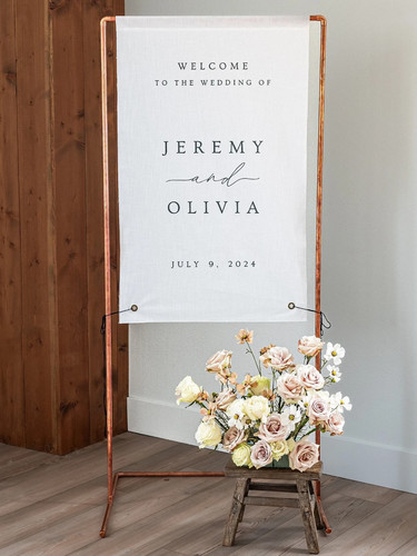 Boho fabric wedding welcome - fabric,