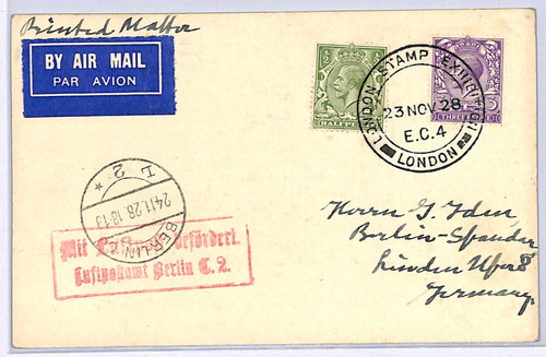 Kgv neopost postcard - neopost, london
