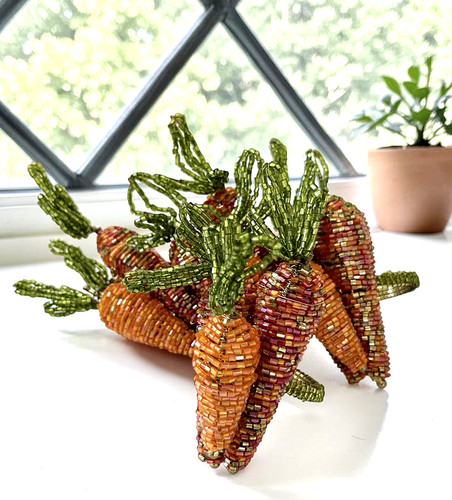 Vtg pier beaded carrot - 1,