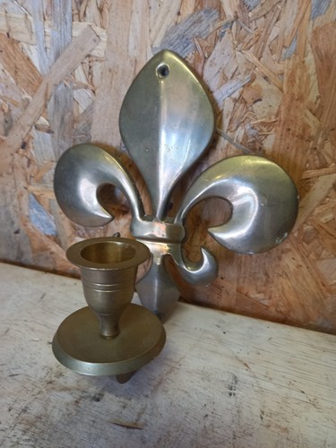 Vintage brass fluer lisse - brass, de