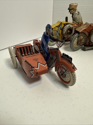 Paris sfa tin litho motorcycle - tin,