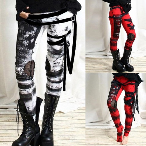 Women gothic punk leggings - punk,