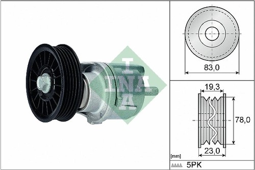 Belt tensioner ribbed - belt,