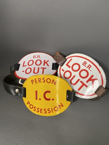 Three enamel british - enamel,