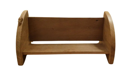 Bookrack carved oak robert - bookrack,