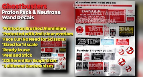 Ghostbuster proton pack decal - ghostbuster,