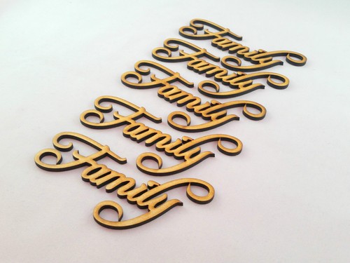 Family word cutout pack mdf - family,