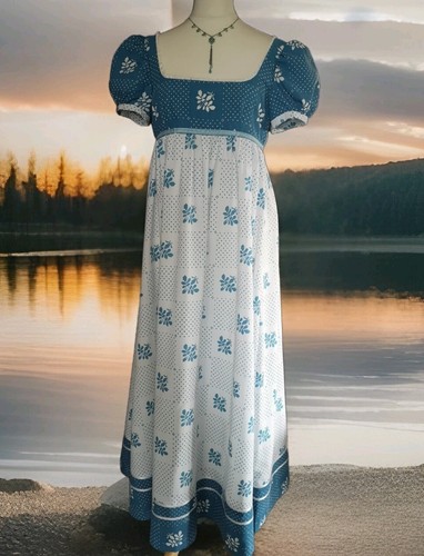Regency style day dress - regency, hand