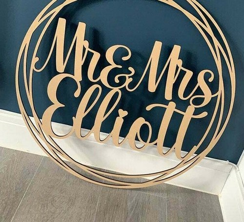 Personalised wedding wooden - personalised,