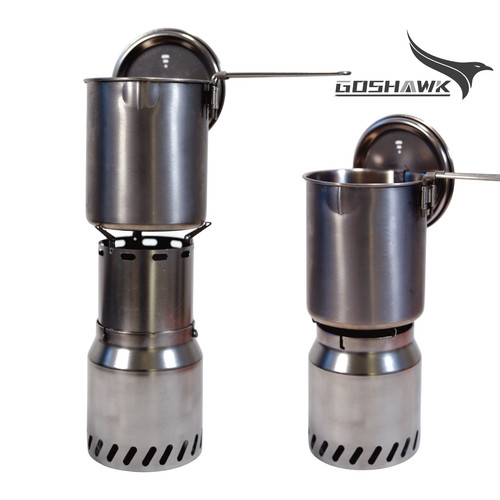 Titanium wood gasifier siphon - wood,