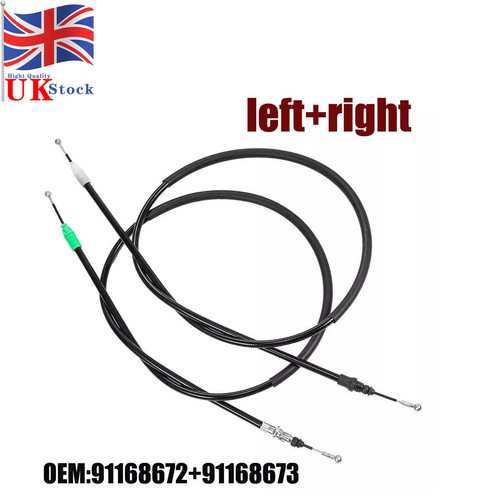 Rear handbrake cable set - handbrake, r+l
