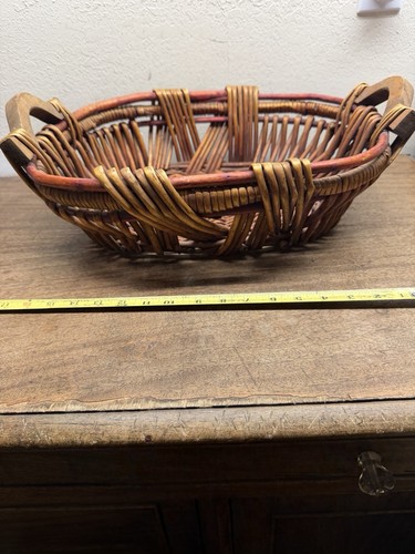 Vintage wicker style basket - style,