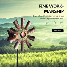 Garden pinwheels iron windmill - garden,