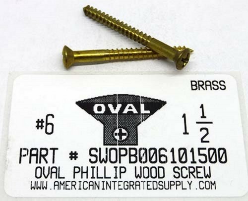 6x1 oval head - oval, phillips
