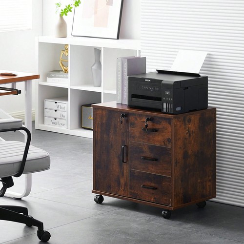 Mobile file cabinet wooden - mobile,
