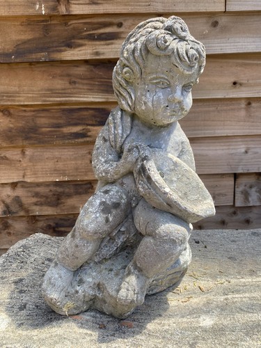 Vintage stone garden - garden, water