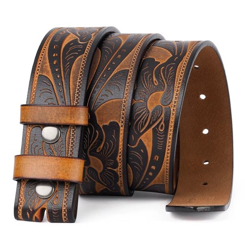 Genuine leather vintage belt - vintage,