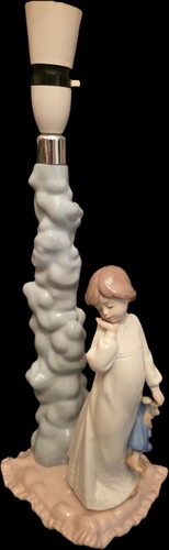 Nao lladro table lamp - table, girl