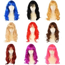 Long Wavy Wig for Women Ladies Fancy Dress Wigs Cosplay Pop Party Hen Do Costume