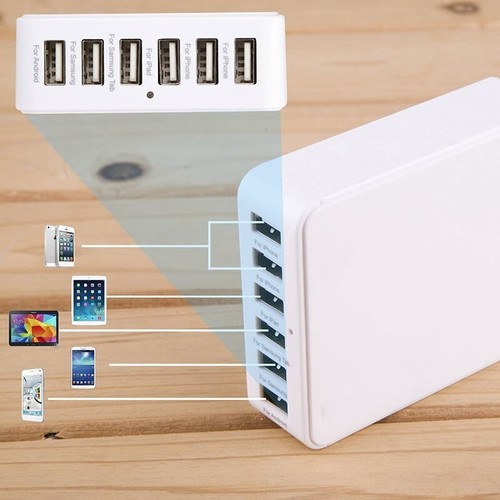 Port desktop charger multi - 6-port,
