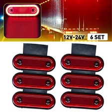 6X Led Lights Red Side Marker