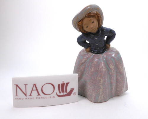 Nao lladro inquisitive girl - by,