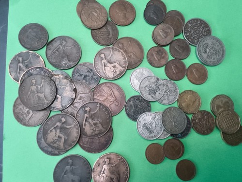 Old coins bundle - coins, farthings