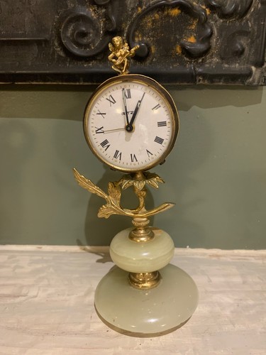 Vintage ritz onyx desk - ritz, clock