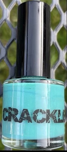 New 11ml aqua crackle nail