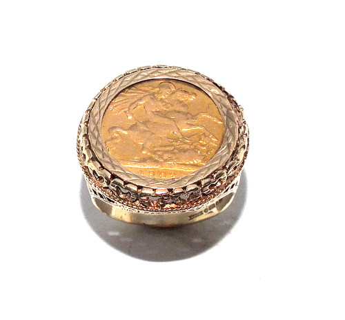 Gents 22ct yellow gold - , 1/2